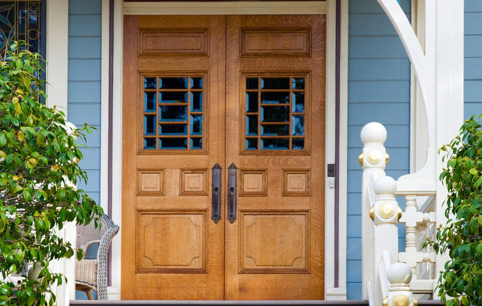 Restored front door