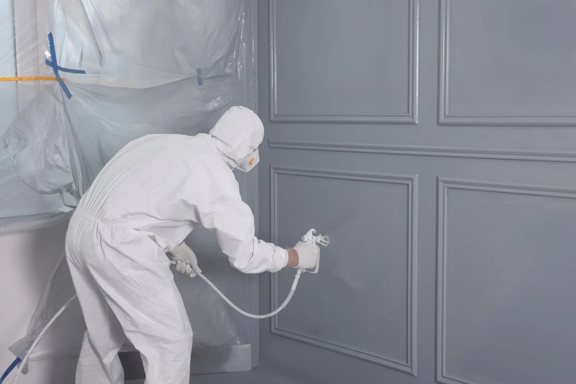 Spraying gives perfect, even coverage and finish