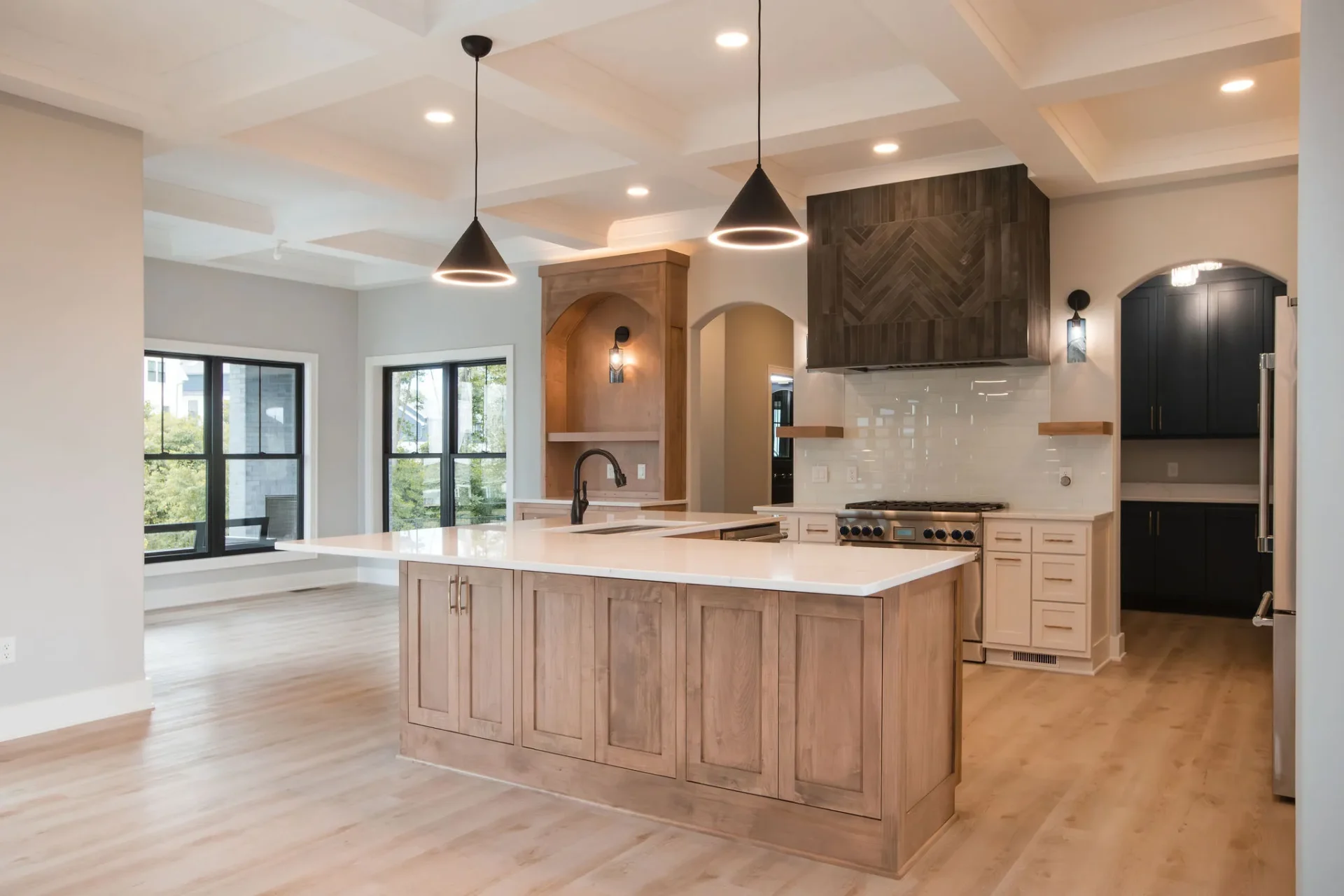 Visual cost comparison of cabinet restoration versus replacement in a kitchen setting